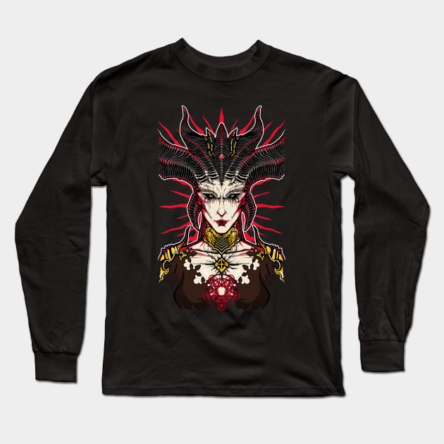 Lilith Long Sleeve T-Shirt by Cursed Clothing